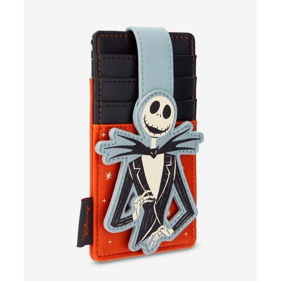 Loungefly Nightmare Before Christmas Jack Skellington Bow Tie Belt Bag & CARDHOL - Picture 7 of 10